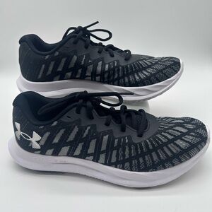 Under Armour Men’s  Charge  Breeze 2 Black and Gray Athletic Sneakers